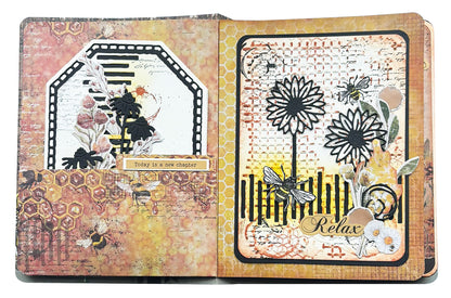 HE Tampon transparent Floral Bits Sweet Bee Memories 16 pièces