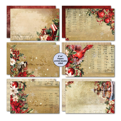Lot de cartes 6x4 Holly Jolly 3Quarter Designs