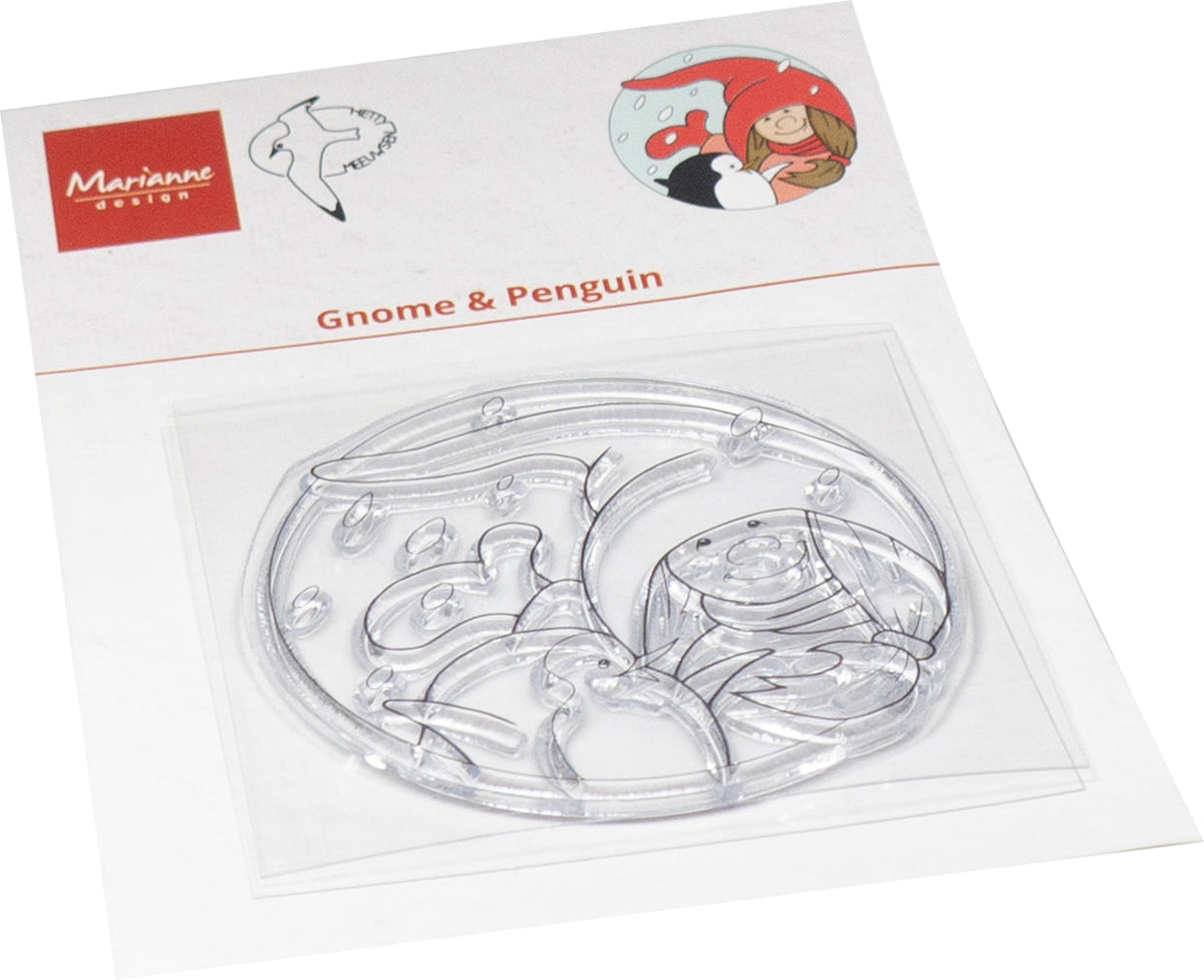 Marianne Design Clear Stamp - Le gnome et le pingouin d'Hetty