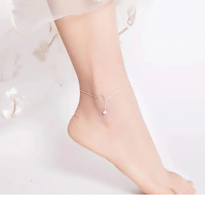 The Whimsical Cat & Bell 925 Sterling Silver Anklet