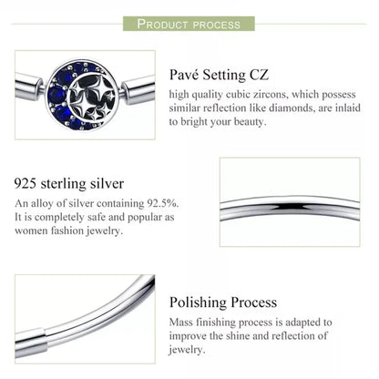 Sterling Silver Snake Chain Bangle Bracelet with CZ Pavé