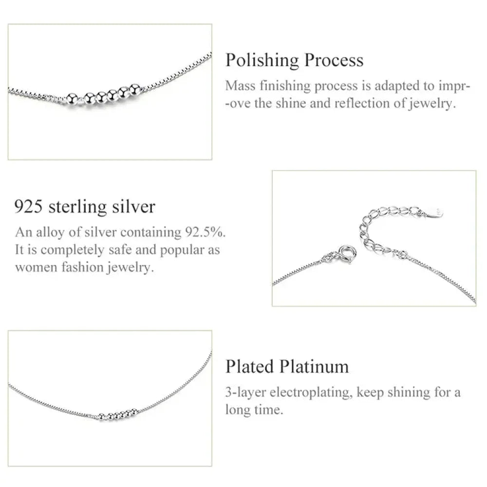 The Essential 925 Sterling Silver Charm Anklet