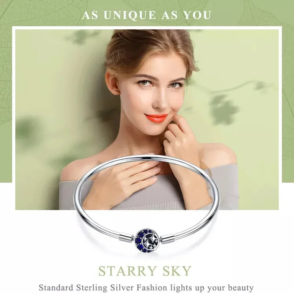 Sterling Silver Snake Chain Bangle Bracelet with CZ Pavé