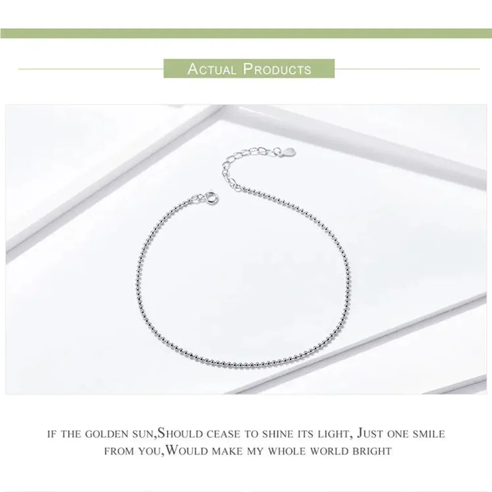 The Essential 925 Sterling Silver Charm Anklet