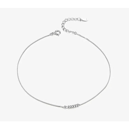 The Essential 925 Sterling Silver Charm Anklet