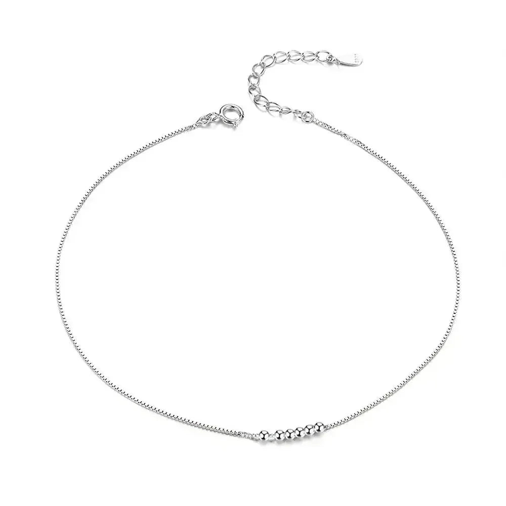 The Essential 925 Sterling Silver Charm Anklet