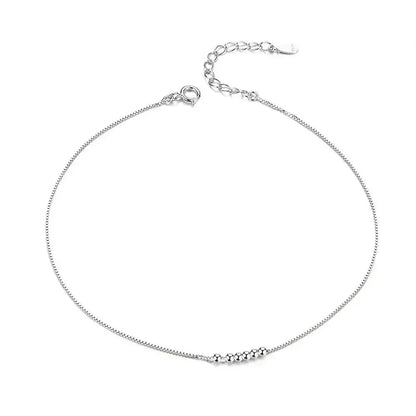 The Essential 925 Sterling Silver Charm Anklet