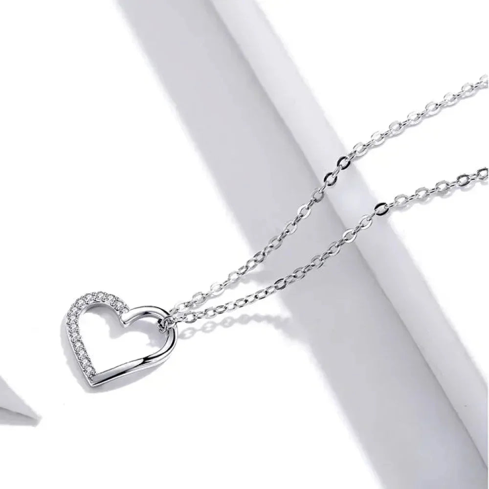 Collier à Chaîne en Argent Sterling 925 Véritable pour Femme - Bijoux Fins 46 cm