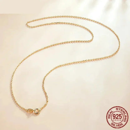 Timeless Elegance: 925 Sterling Silver Adjustable Necklace Chain For Women