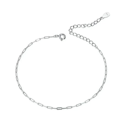 925 Sterling Silver Gold Cable Chain Bracelet