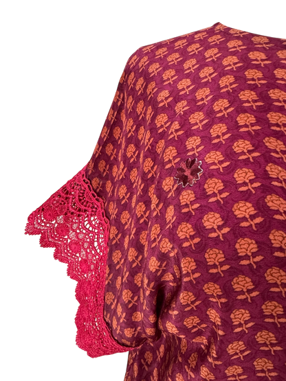 PRC6159 Avatar Pure Silk Boxy Top