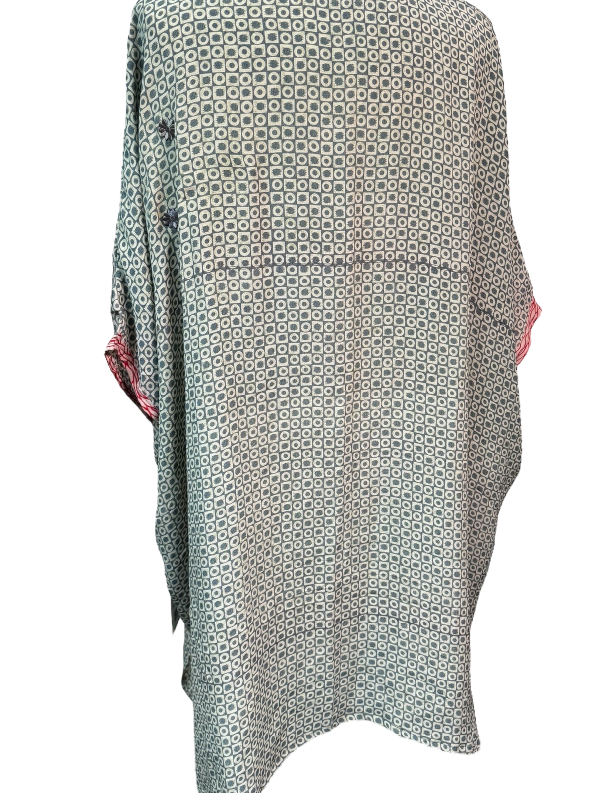 PRC7467 Avatar Pure Silk Short Kaftan Tunic with Slits