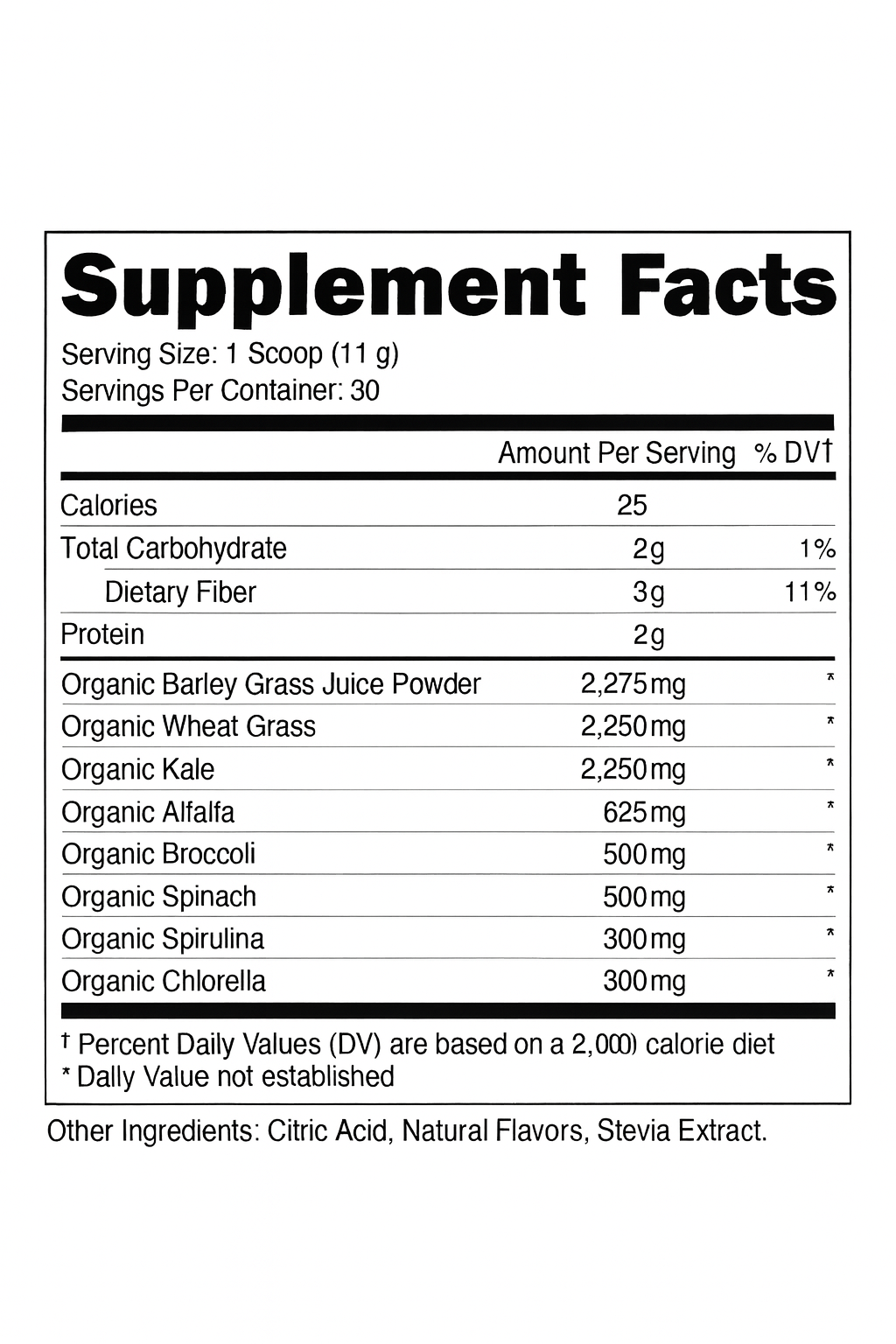 Babe Organic Greens - Orange Sunrise