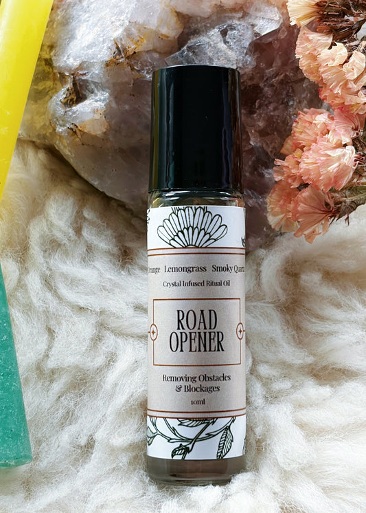 Road Opener Crystal Infused Ritual Oil