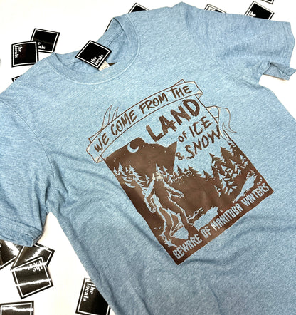 T-shirt du pays de glace et de neige
