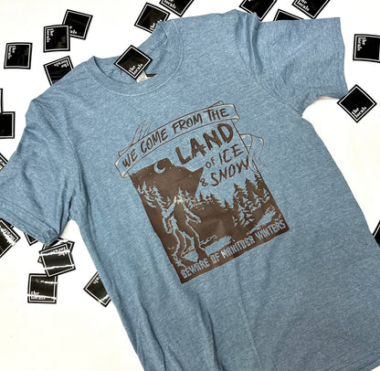 T-shirt du pays de glace et de neige