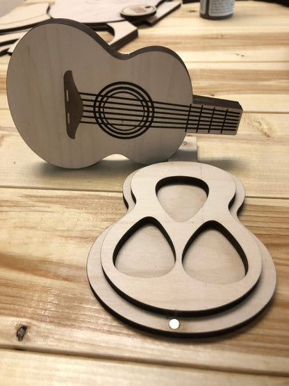Support de médiators pour guitare