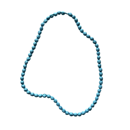 Collier simple en tissu avec perle