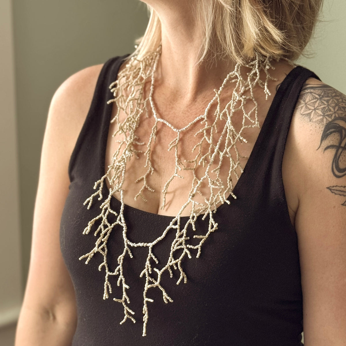 Beaded 'Seaweed' Necklace