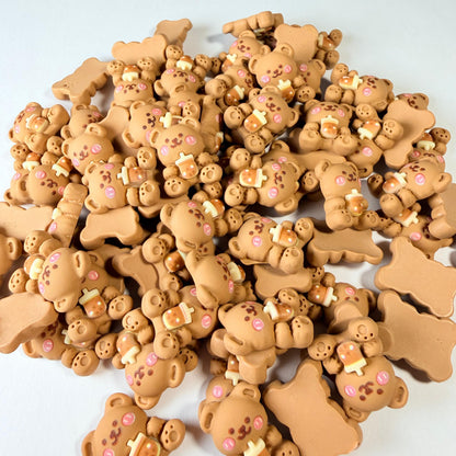 Breloques Oursons Lait Thé pour Artisanat DIY