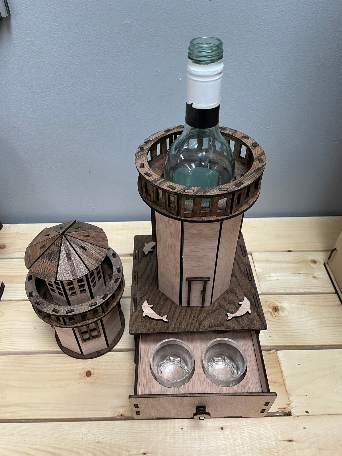 Boîte à vin Phare