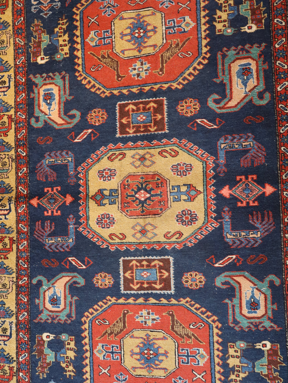 Persian Meshkin Rug | 4' 7"x 6' 9"