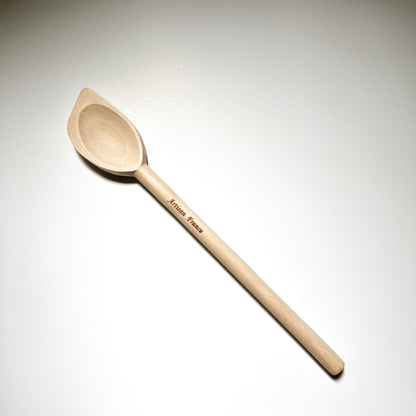 Pointed Corner Beechwood Spoon – 100% Natural Wood – 11” Cooking Spoon