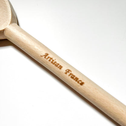 Pointed Corner Beechwood Spoon – 100% Natural Wood – 11” Cooking Spoon
