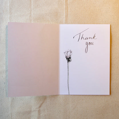 'Thank You' Flower Card