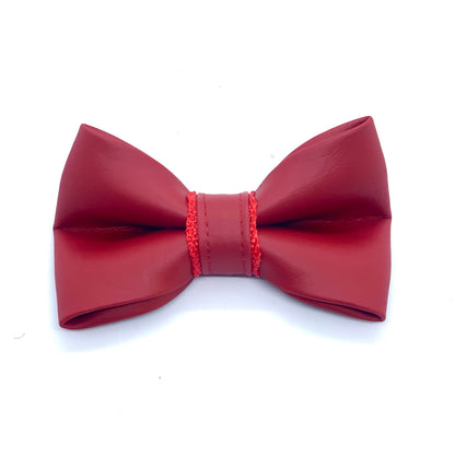 Cherry Red Leather Collar
