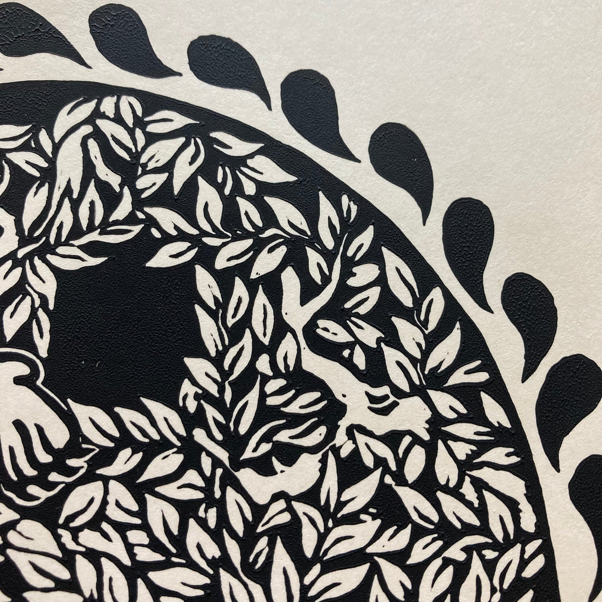 'Tiger' lino print
