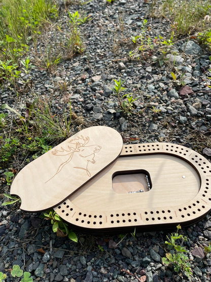 Jeu de cribbage de voyage pour 2 joueurs