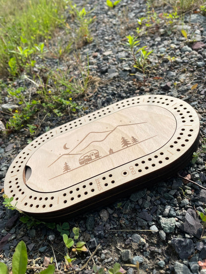 Jeu de cribbage de voyage pour 2 joueurs