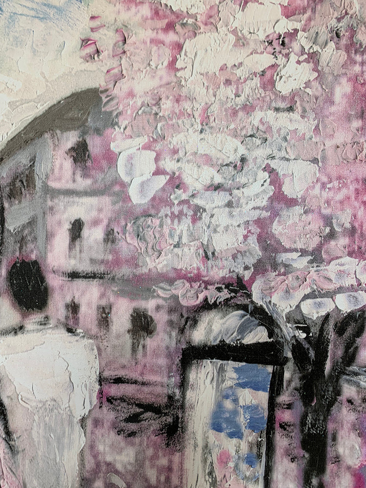 Joli Paris rose - Décoration murale en toile - Art mural