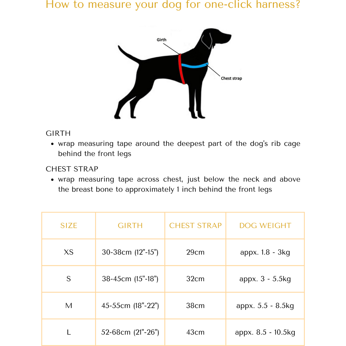 Peach real Leather One-Click Dog Harness