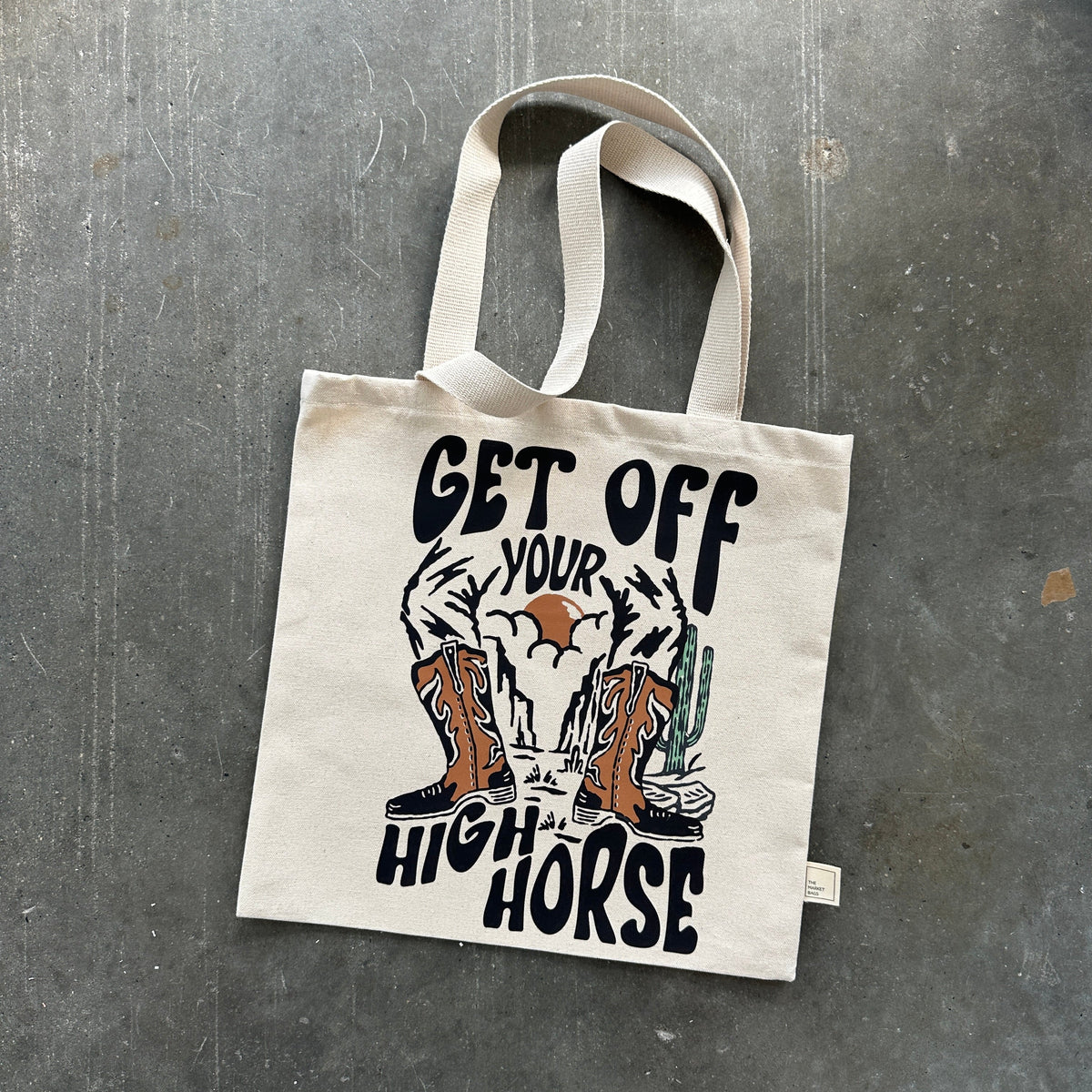 Sac fourre-tout « Descends de tes grands chevaux »