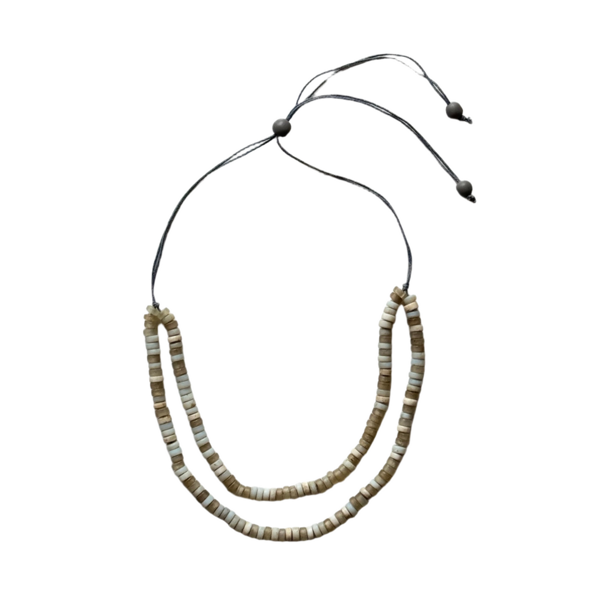 Double Strand Glass Bead Necklace