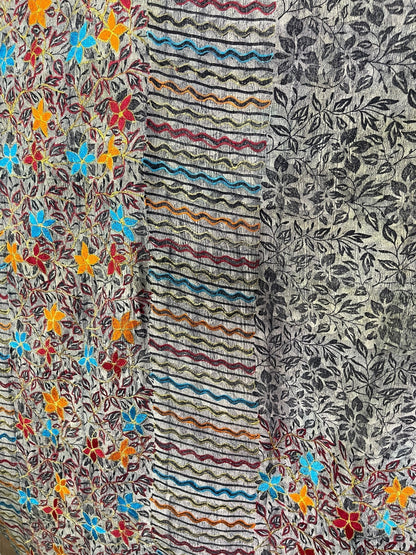 PRC6713 Kaftan mi-long en pure soie Avatar