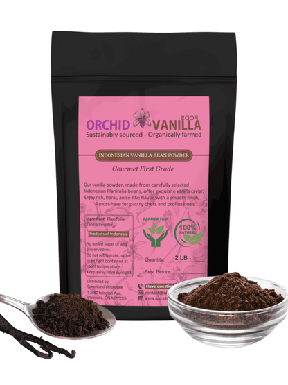 Indonesian Ground Vanilla Bean Powder Planifolia <br> First Grade<BR>