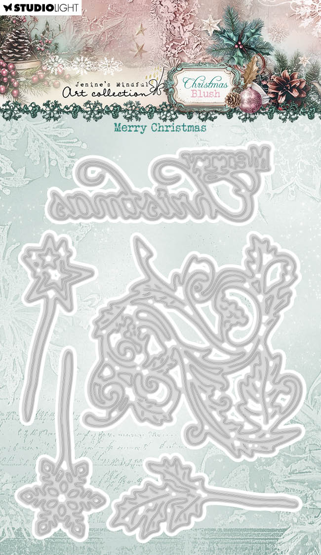 JMA Cutting Die Merry Christmas Christmas Blush 5 Pieces