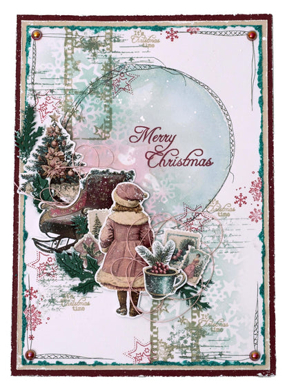 JMA Mask Snowflake Pattern Christmas Blush 1 Piece