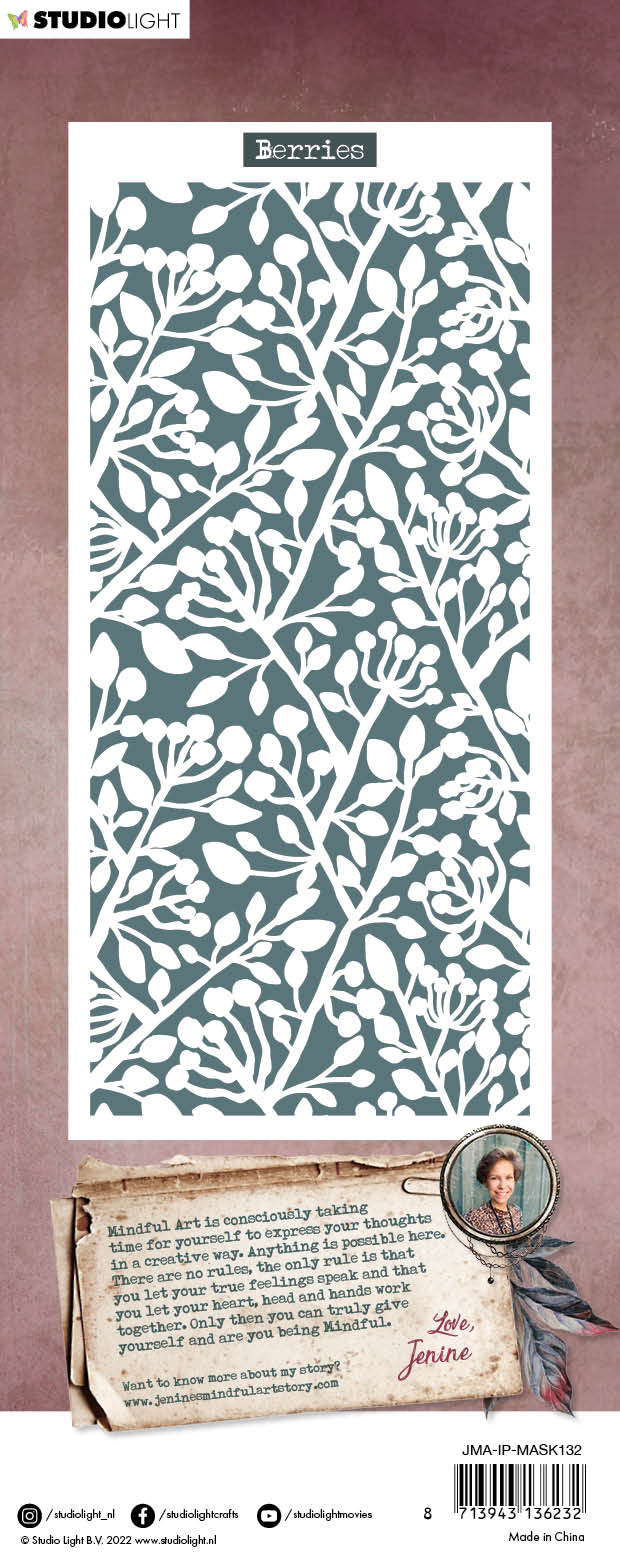 Masque JMA Berries Inner Peace 105x210x1mm 1 pc n°132