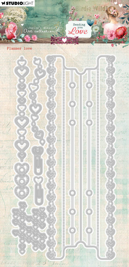 JMA Matrices de découpe Love Sending You Love 7 pièces