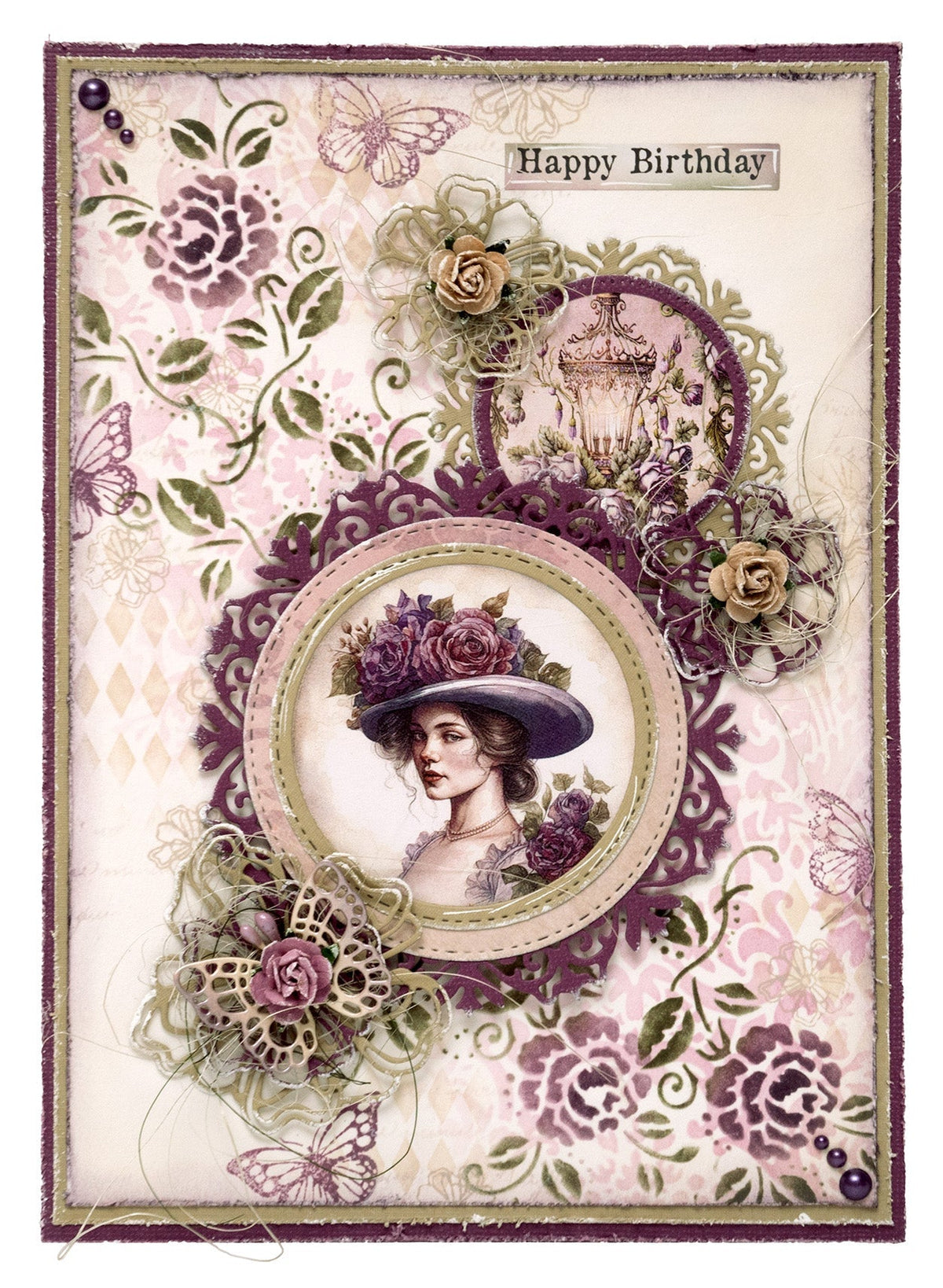 JMA Mask Fonds Victorian ATC Rêves Victoriens 4 PC