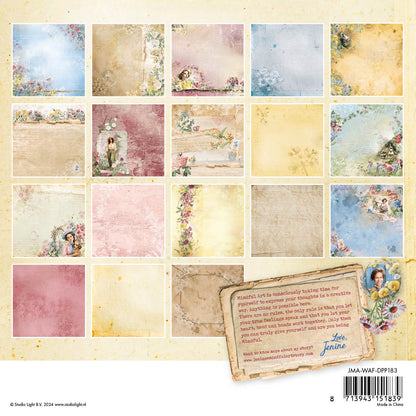 JMA Design Bloc de papier - Motifs de fond Wild & Free - 36 feuilles