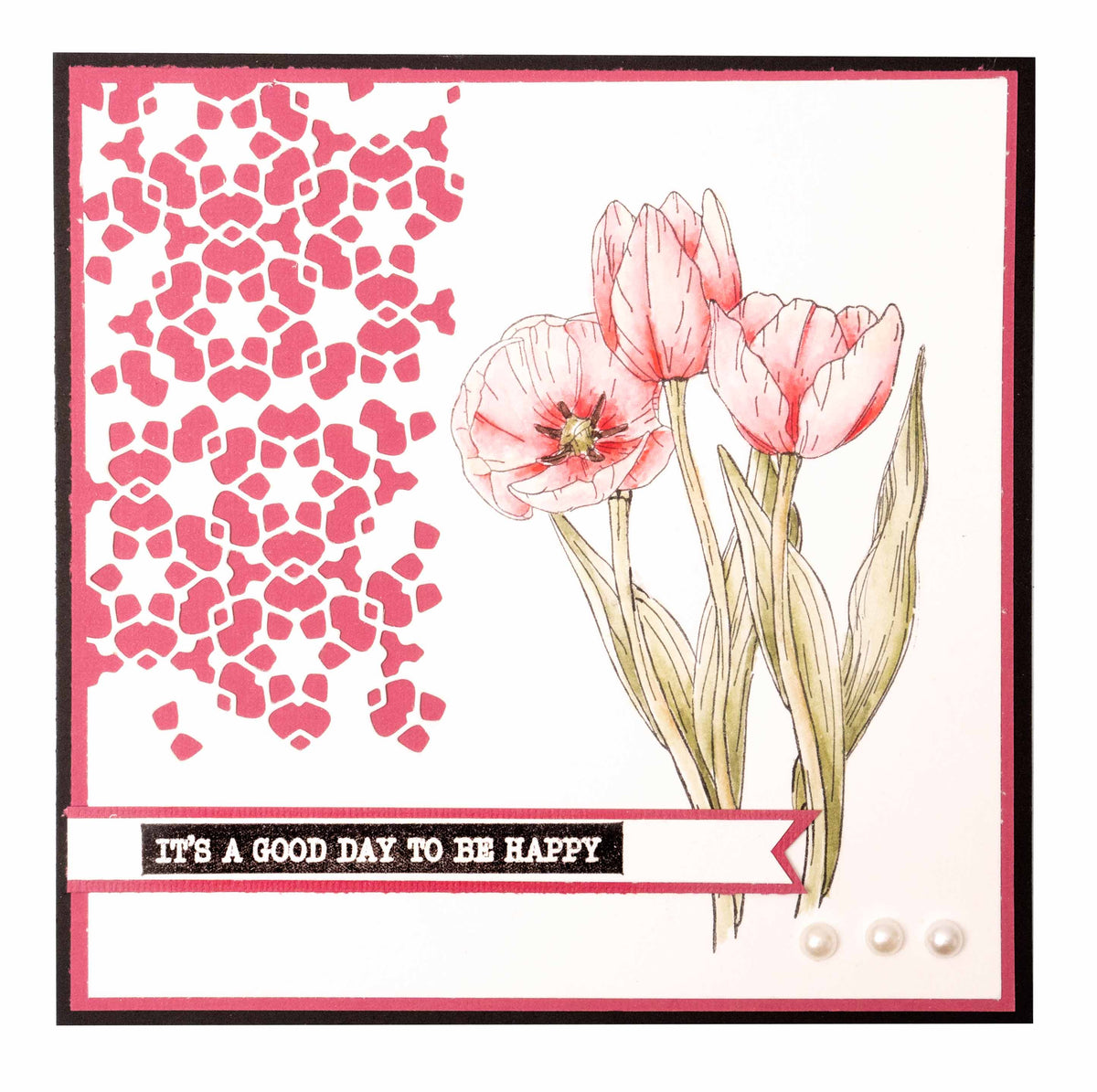 JMA Tampon transparent Éléments Tulipe Essentiels 148x105x3mm 7 pièces nr.338