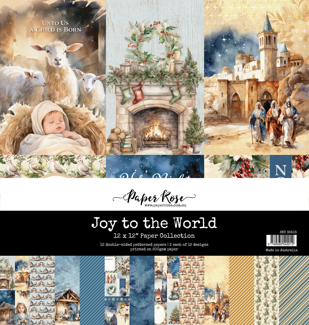 Collection de papiers Joy to the World 12x12 35503