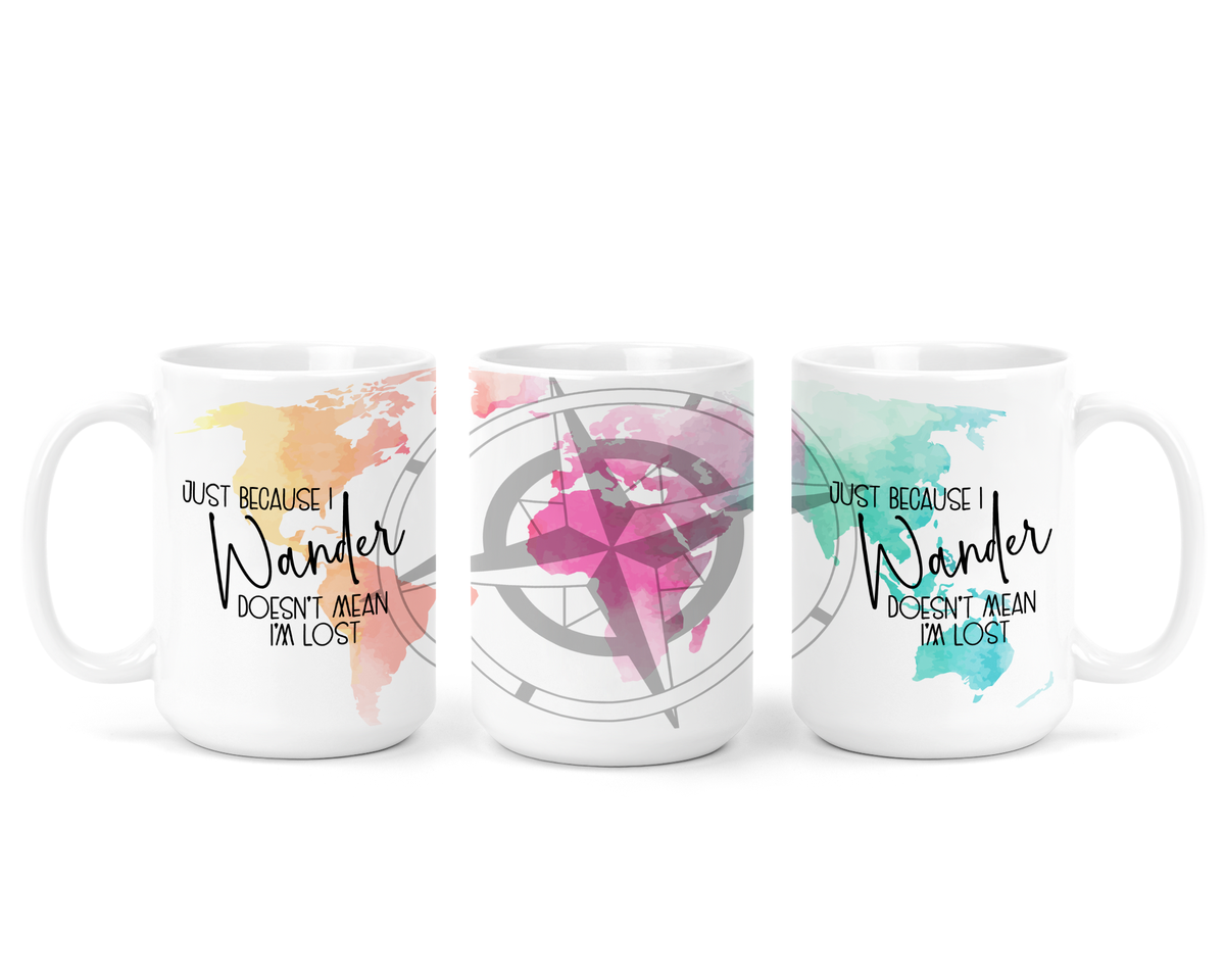 Mug en céramique « Just Because I Wander »