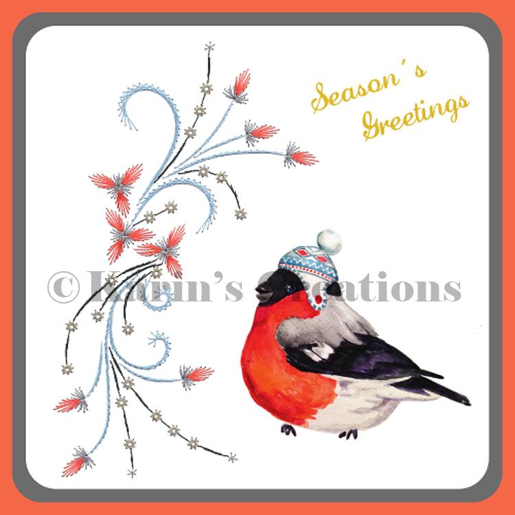 Motif de broderie KC - Branche de la saison