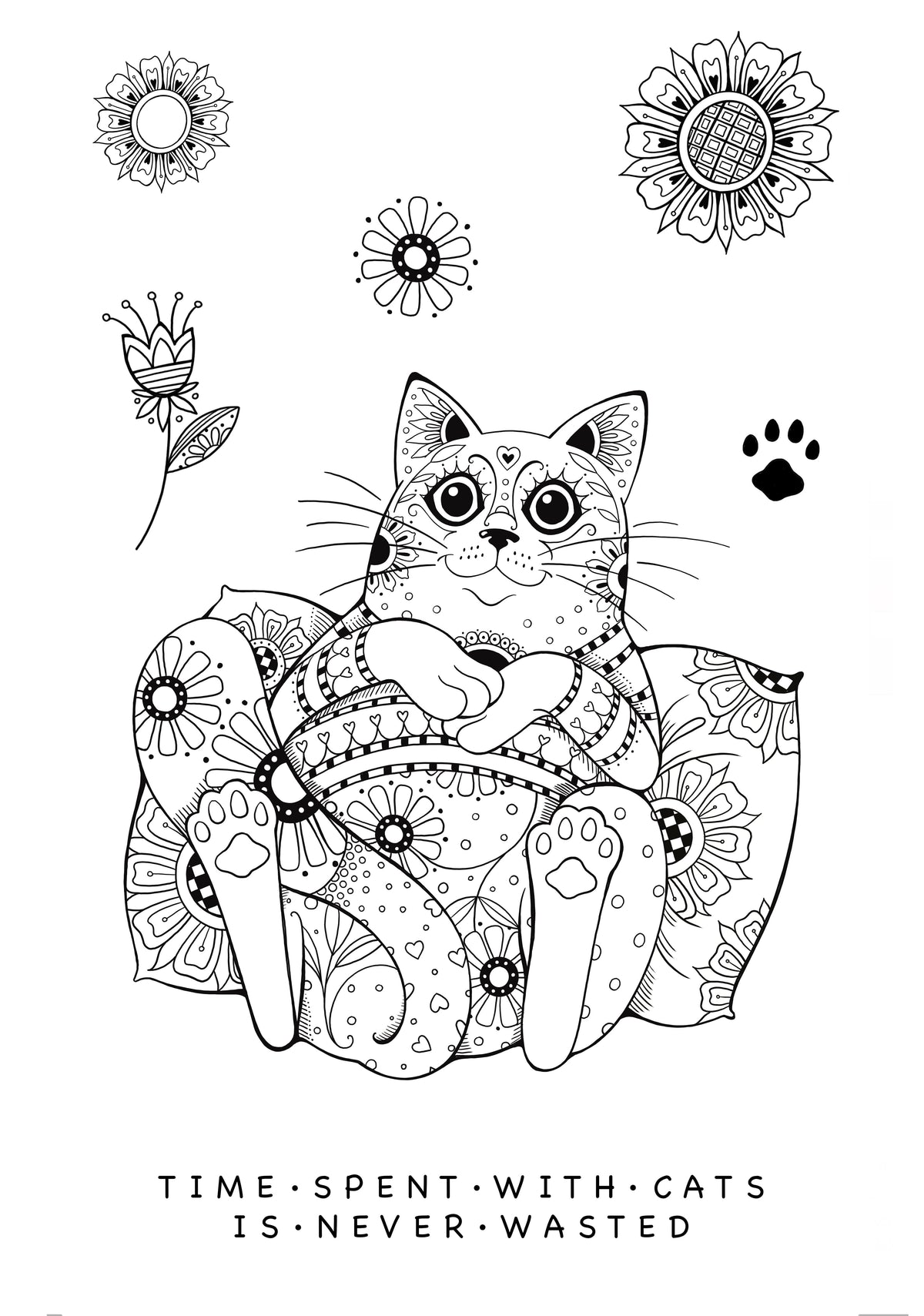 Katkin Krafts Just Chillin' Lot de tampons transparents 6 x 8 po